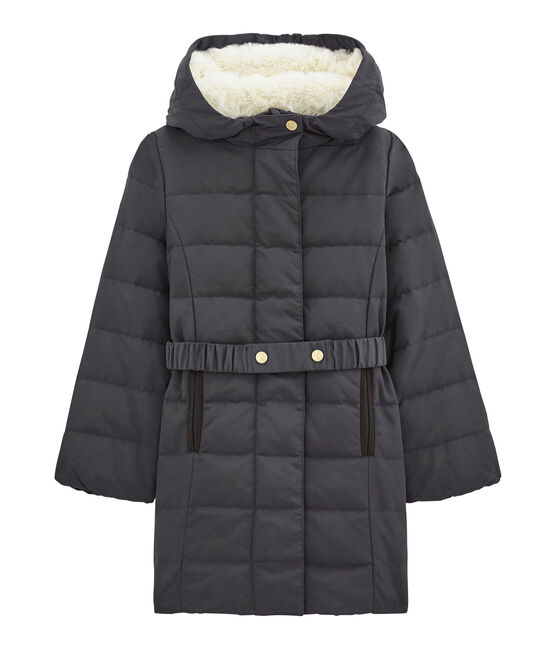 Doudoune para niña con capucha gris CAPECOD