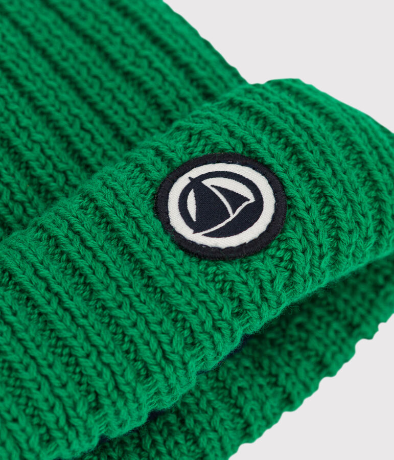 Gorro de punto tricotado con forro polar reciclado para beb&eacute; MATCHA