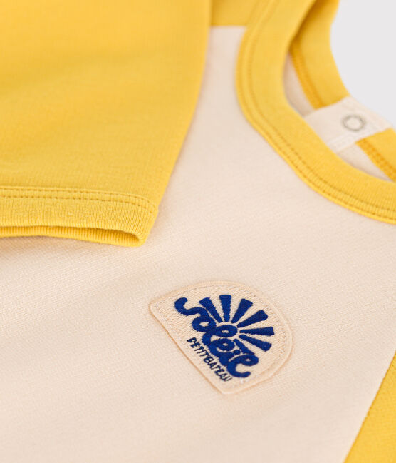 Sudadera de muletón ligero para bebé amarillo AVALANCHE/ NECTAR
