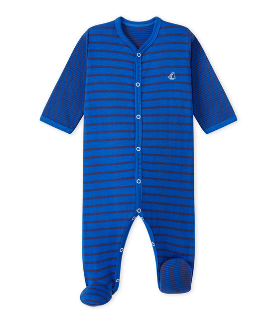 Pijama de rayas para bebé niño azul PERSE/azul CHALOUPE