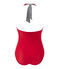 Bañador de 1 pieza para mujer rojo TERKUIT