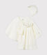 Conjunto 3 piezas ceremonial de lino para bebé niña