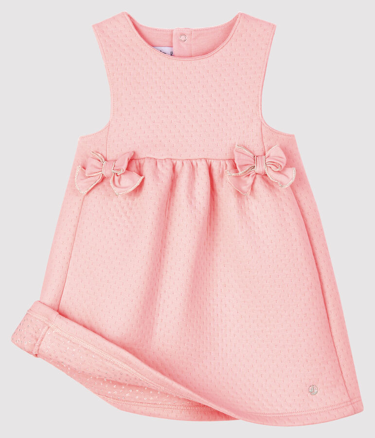 Vestido sin mangas para beb&eacute; ni&ntilde;a rosa