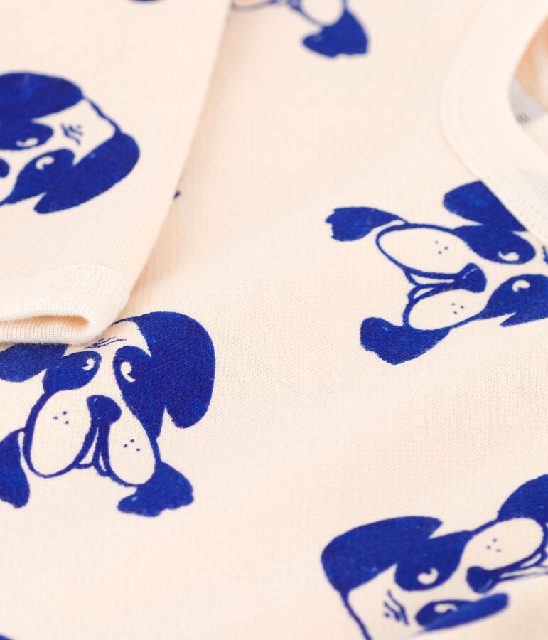 Mono largo de mulet&oacute;n estampado para beb&eacute; crudo/multicolor