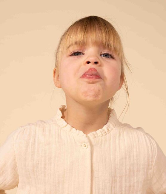 Blusa de gasa de algodón para niña crudo AVALANCHE