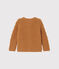 Cardigan para bebé niña en lana marron CUIVRE