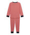 Pijama milrayas para niño rojo FROUFROU/beige COQUILLE