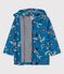 CHUBASQUERO ICÓNICO RECICLADO DE NIÑA/NIÑO azul BRASIER/blanco MULTICO