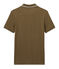 Polo para hombre de tejido de piqué marron SHITAKE
