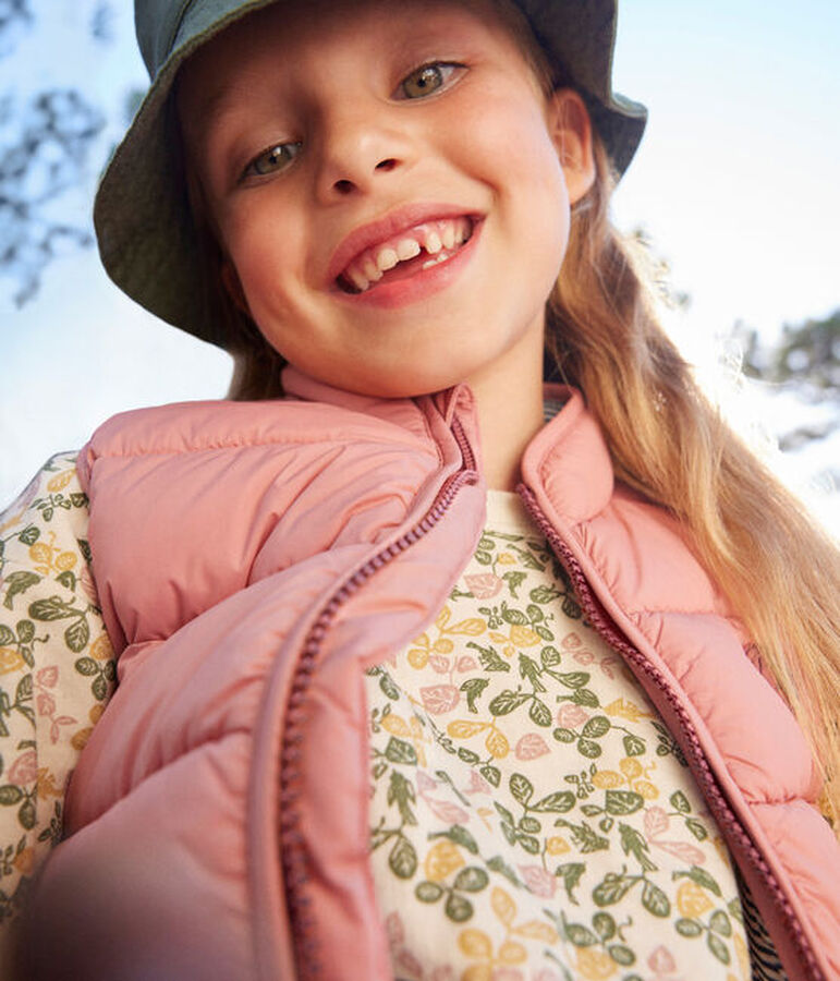 Camiseta de manga larga estampada de t&uacute;bico para ni&ntilde;a crudo/multicolor