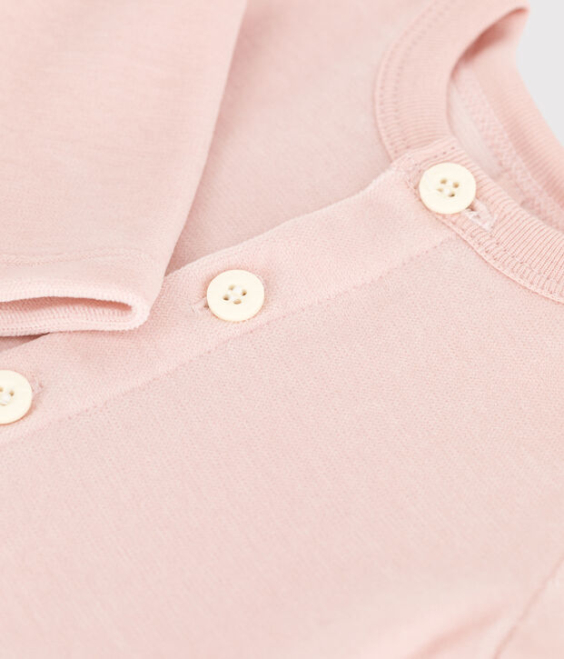 C&aacute;rdigan de terciopelo de algod&oacute;n para beb&eacute; rosa