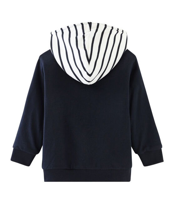 Sudadera con cremallera reversible para niño azul SMOKING