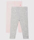 Juego de 2 «leggings» para bebé niña
