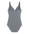 Body sin mangas de punto extrafino para mujer azul ABYSSE/blanco LAIT