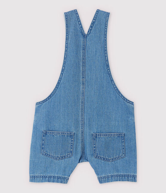 Peto corto vaquero claro de bebé niña azul DENIM CLAIR