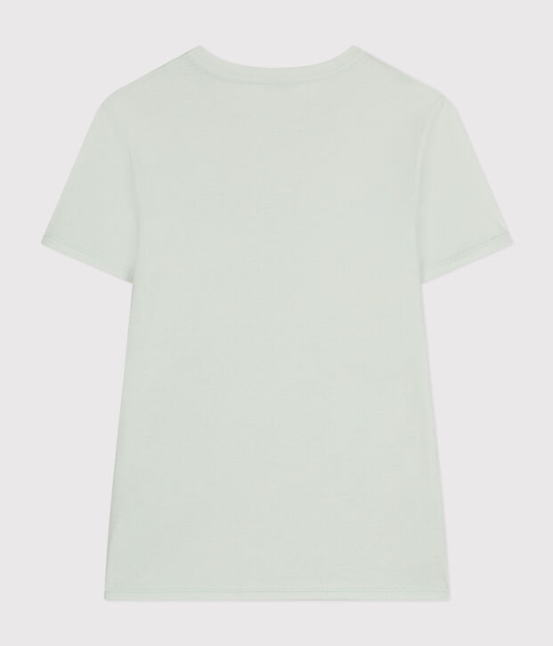 Camiseta L'Iconique lisa de algod&oacute;n de mujer azul