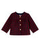 Cárdigana vichy para beb´niña rojo OGRE/azul SMOKING