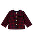 Cárdigana vichy para beb´niña