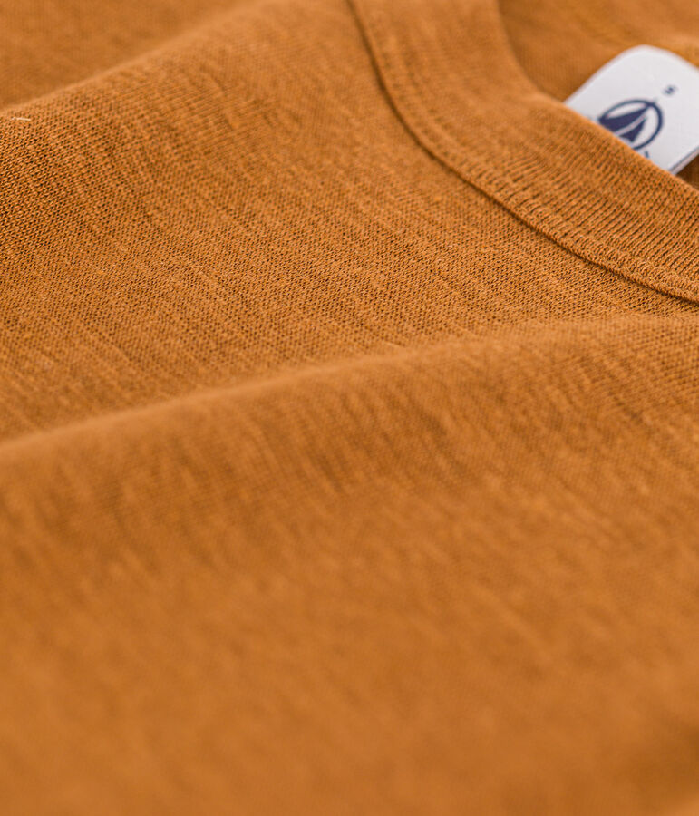 Camiseta L'ICONIQUE de lino de mujer marron