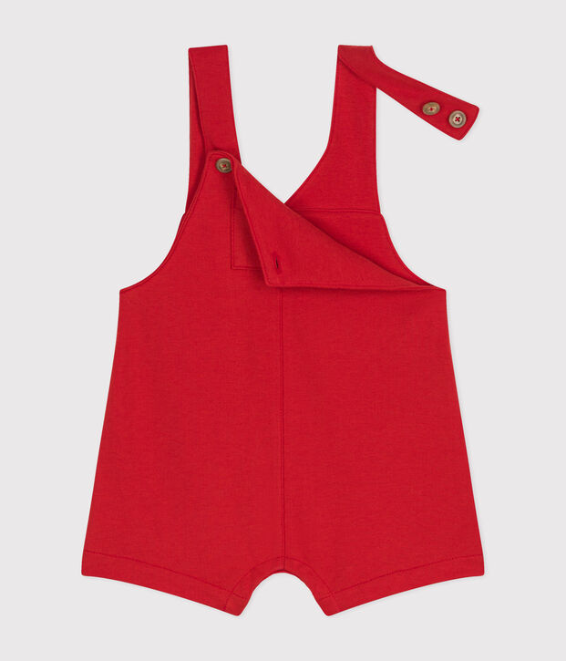 Peto corto de mulet&oacute;n ligero para beb&eacute; rojo