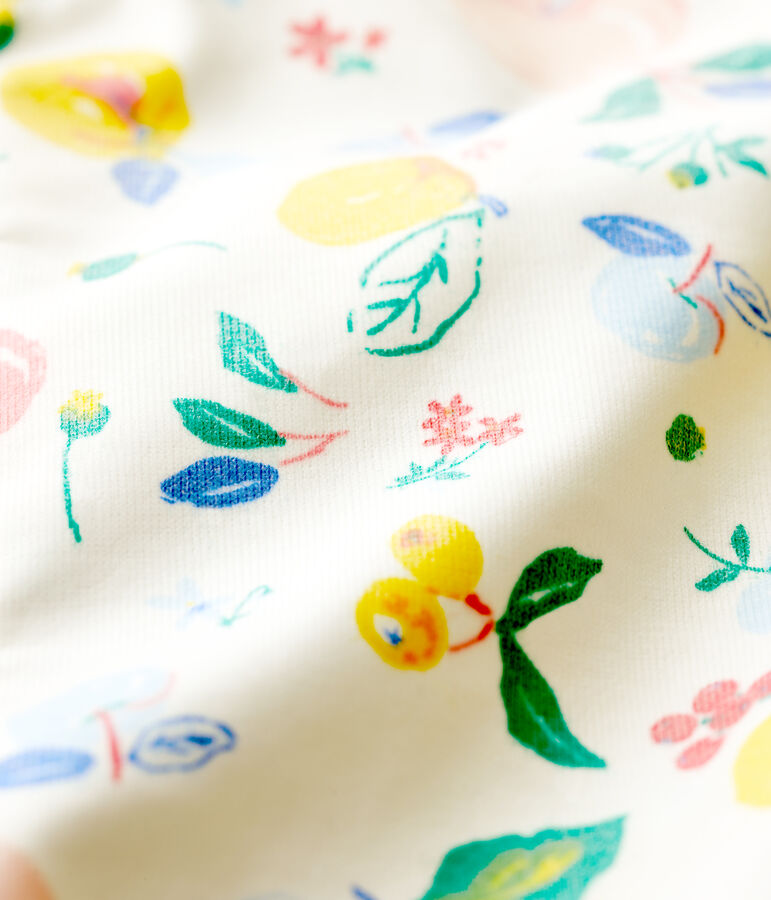 Cortavientos de punto revestido de beb&eacute; ni&ntilde;o blanco/multicolor