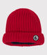 Gorro de punto tricotado con forro polar reciclado para bebé