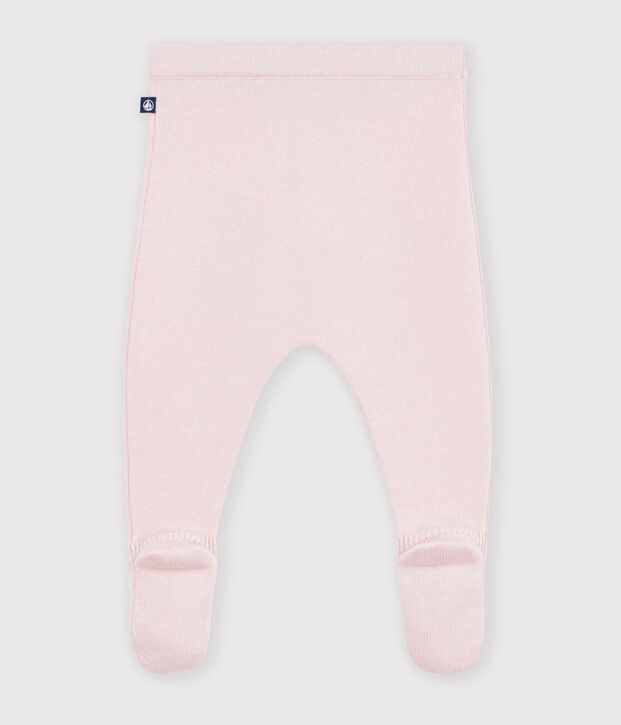 Pantalon b&eacute;b&eacute; en tricot laine et coton uni BARELY