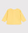 Sudadera de bebé de algodón liso amarillo ORGE