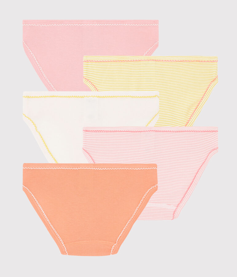 Juego de 5 braguitas con animales yoga para ni&ntilde;a variante 1