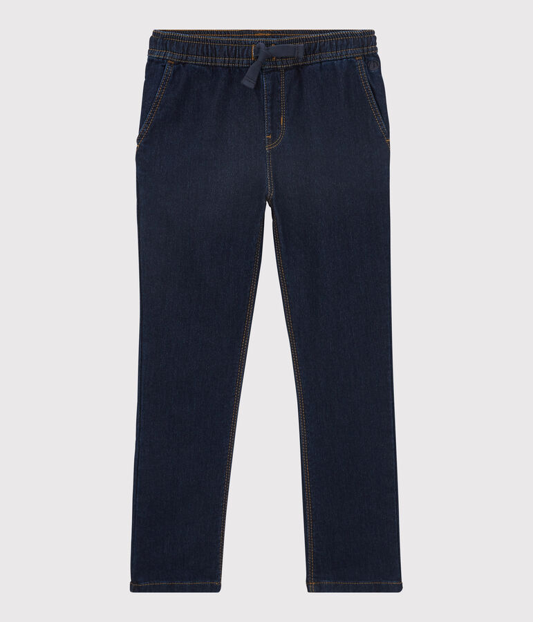 Pantal&oacute;n de corte normal de tejido vaquero de ni&ntilde;o azul DENIM BLEU FONCE