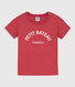 Camiseta estampada de algodón para niño