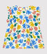 Blusa sin mangas con estampado de flores de popelina de bebé