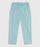 Pantalón ancho de sarga de algodón para niño verde BOB
