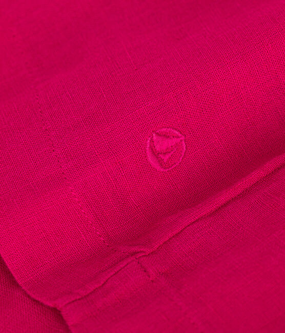 Vestido sin mangas de lino para niña rosa DELHI