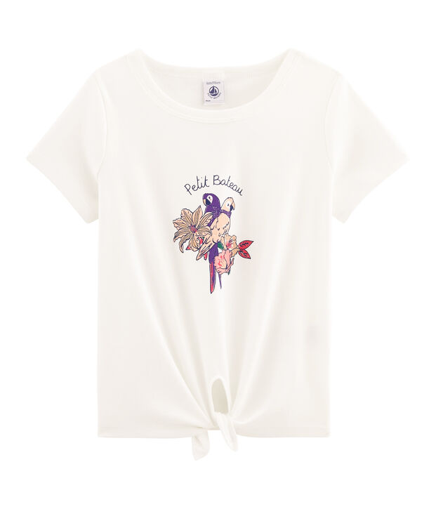 Camiseta de ni&ntilde;a blanco