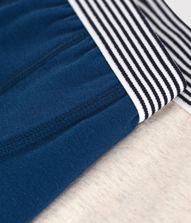 Juego de 2 b&oacute;xers de algod&oacute;n y elastano para ni&ntilde;o multicolor