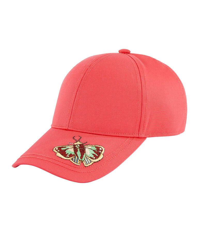 Gorra de sarga ni&ntilde;a rosa