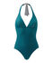 Bañador de 1 pieza para mujer verde Rivage