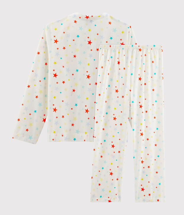 Pijama de sarga para ni&ntilde;o blanco/multicolor