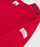 Jersey infantil liso de lana y algodón rojo POMPEI