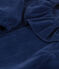 Blusa de micro pana de manga larga para bebé BLEU FONCE