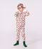 Pijama disfraz infantil de algod&oacute;n de zorro blanco/multicolor