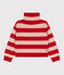 Jersey a rayas de lana y algodón de niño TRENCH/ STOP