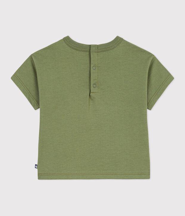 Camiseta de algod&oacute;n de manga corta con motivo de gaviota para beb&eacute; OLIVINE