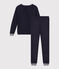 Pijama de rizo para mujer azul SMOKING