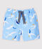 Bañador eco-sostenible de bebé niño azul JASMIN/blanco MULTICO