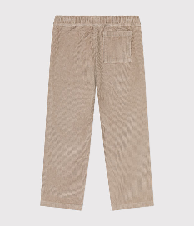 Pantal&oacute;n recto de pana para ni&ntilde;o beige