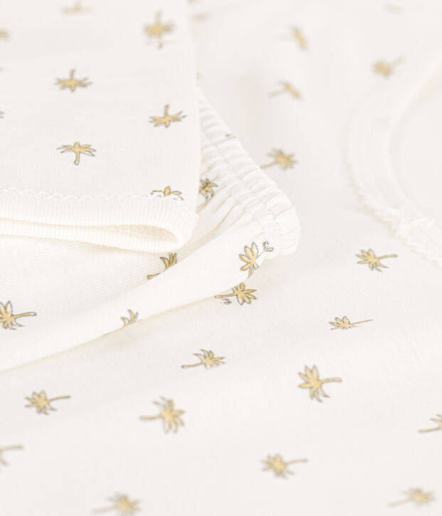 Pijama de palmeras de ni&ntilde;a blanco/multicolor