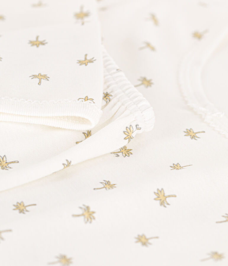 Pijama de palmeras de ni&ntilde;a blanco/multicolor