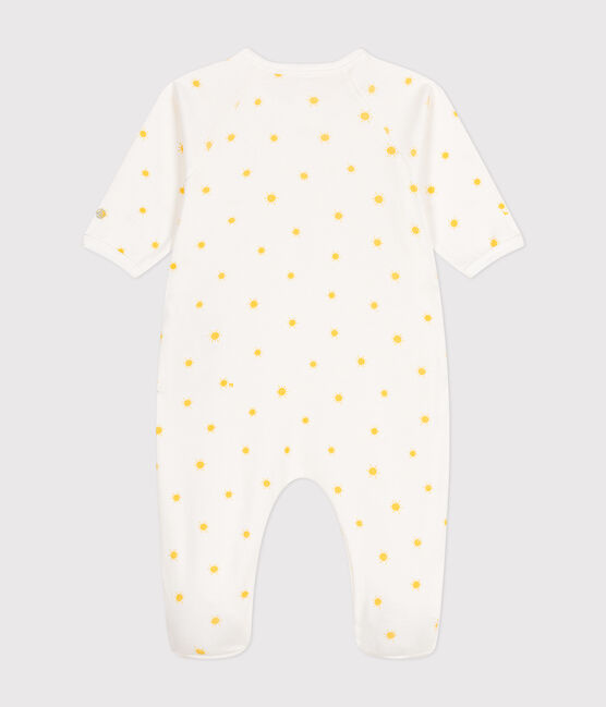 Pijama de algodón para bebé blanco MARSHMALLOW/ ORGE
